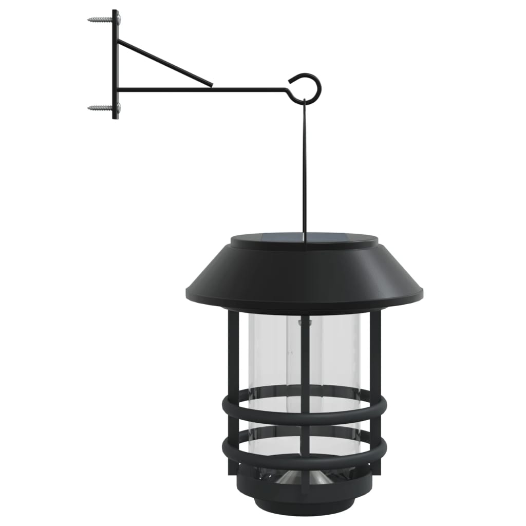 vidaXL Solar Outdoor Wall Lanterns 4 pcs White 5