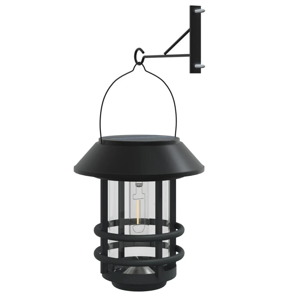 vidaXL Solar Outdoor Wall Lanterns 4 pcs White 6
