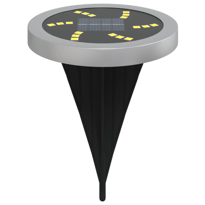 vidaXL Solar Ground Lights with Ground Spikes Outdoor 12pcs Warm White 5