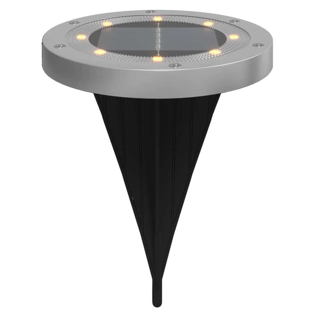 vidaXL Solar Ground Lights with Ground Spikes Outdoor 12 pcs Warm White 3