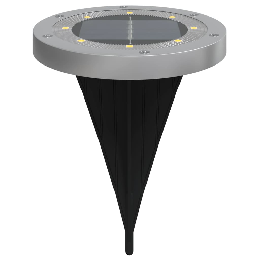 vidaXL Solar Ground Lights with Ground Spikes Outdoor 12 pcs Warm White 5