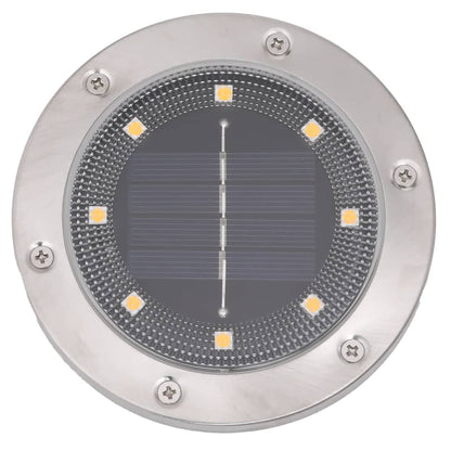 vidaXL Solar Ground Lights with Ground Spikes Outdoor 12 pcs Warm White 6