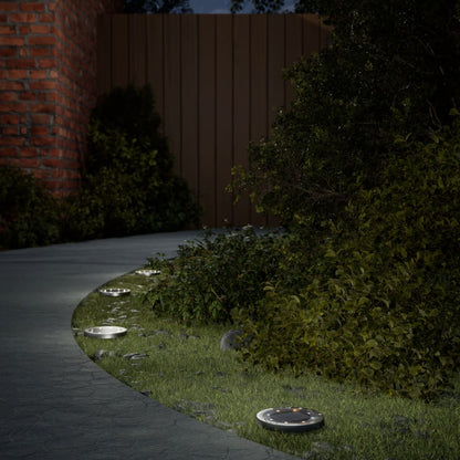 vidaXL Solar Ground Lights with Ground Spikes Outdoor 12 pcs Warm White 1