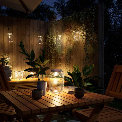 vidaXL Solar Glass Light for Outdoor 12 pcs Warm White 1