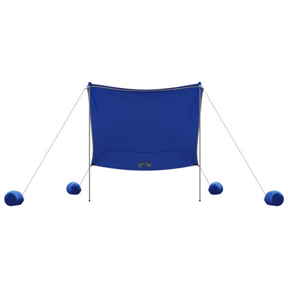 vidaXL Beach Canopy with Sand Anchors Blue 214x236 cm 4