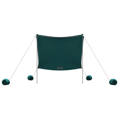 vidaXL Beach Canopy with Sand Anchors Green 214x236 cm 4