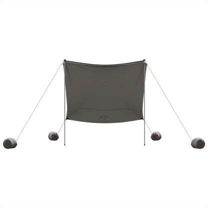 vidaXL Beach Canopy with Sand Anchors Grey 214x236 cm 4