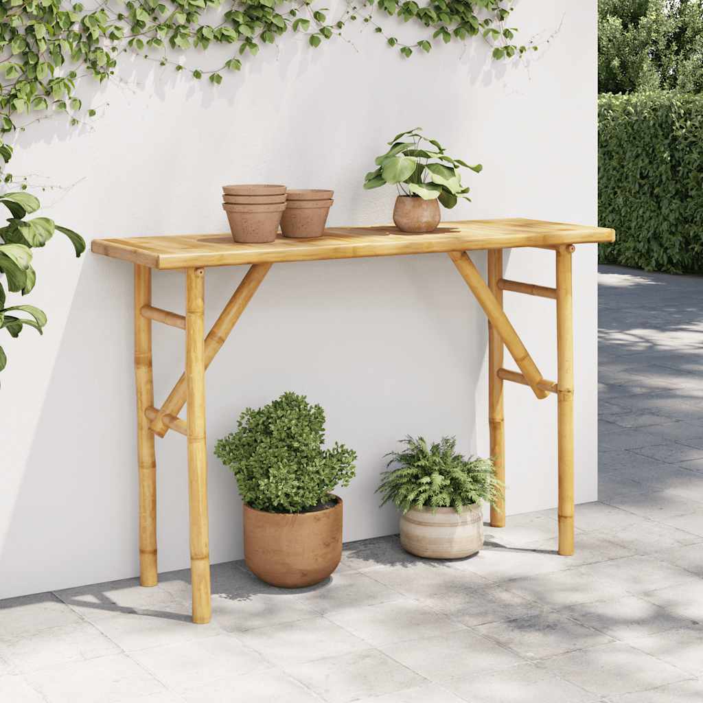 vidaXL Console Table 115x39x75 cm Bamboo 1