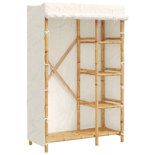 vidaXL Wardrobe 110x45x170 cm Bamboo 2