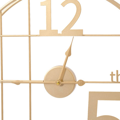 vidaXL Wall Clock Gold Ø50 cm Iron 6