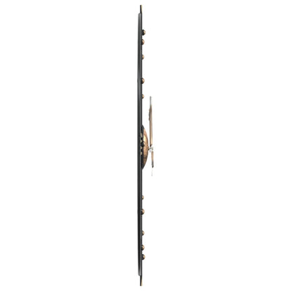 vidaXL Wall Clock Black Ø60 cm Iron 4