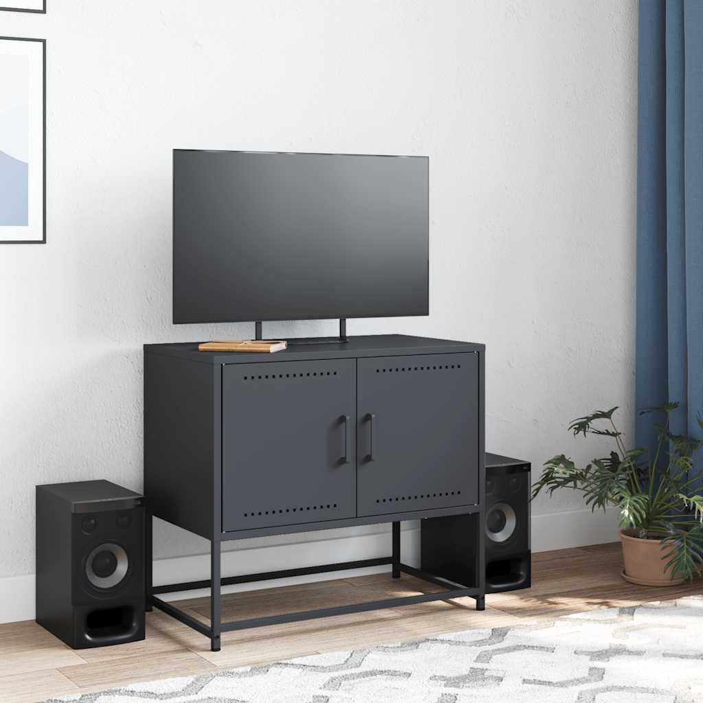 vidaXL TV Cabinet Anthracite 68.5x39x60.5 cm Steel 3