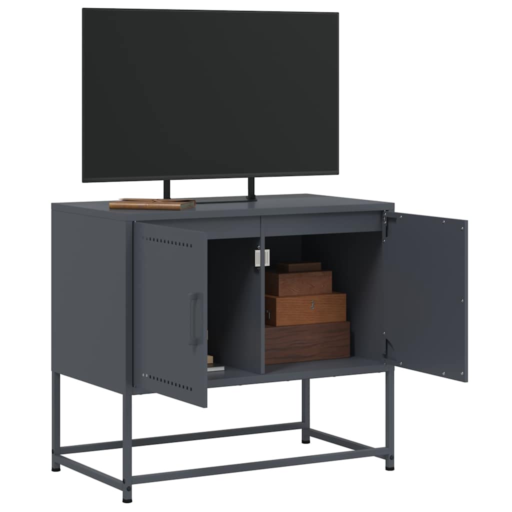 vidaXL TV Cabinet Anthracite 68.5x39x60.5 cm Steel 5