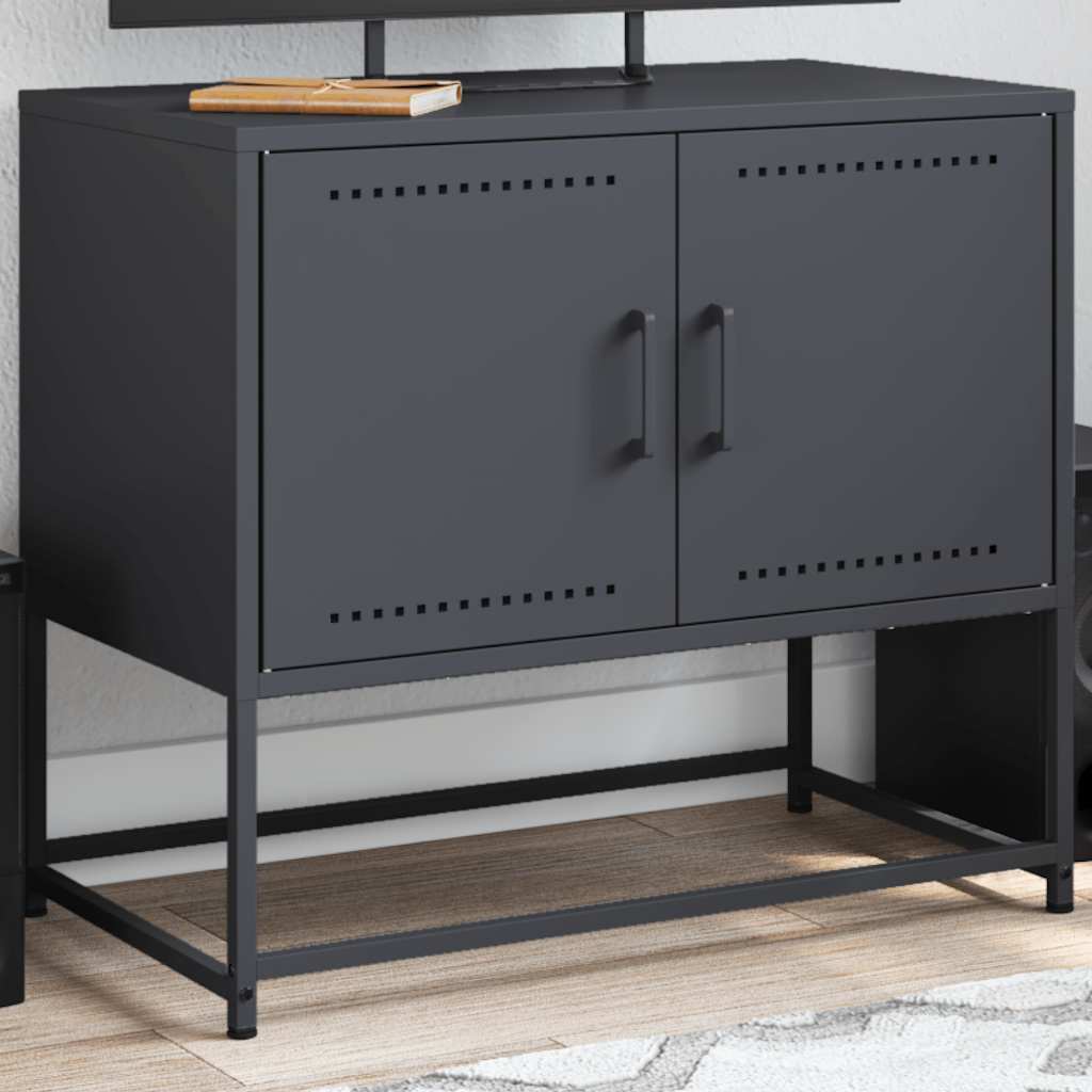 vidaXL TV Cabinet Anthracite 68.5x39x60.5 cm Steel 1