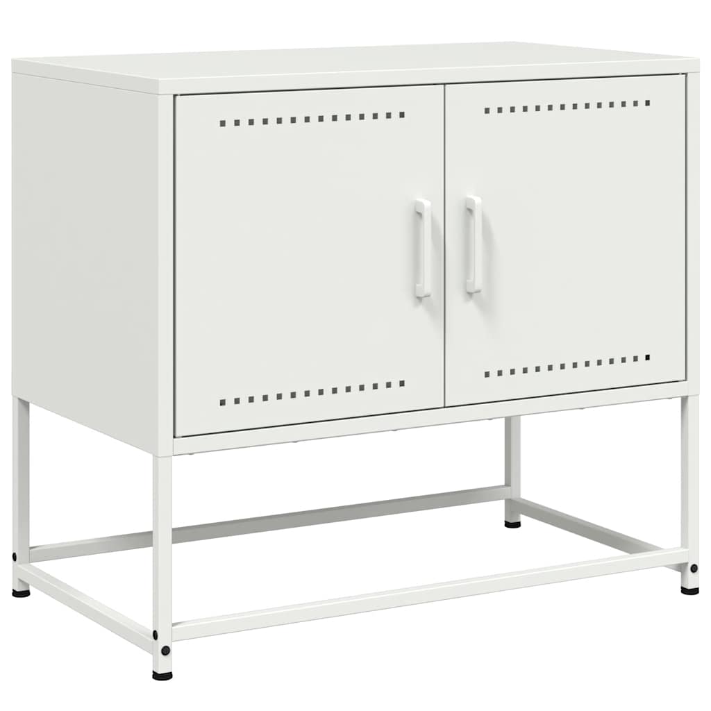 vidaXL TV Cabinet White 68.5x39x60.5 cm Steel 2