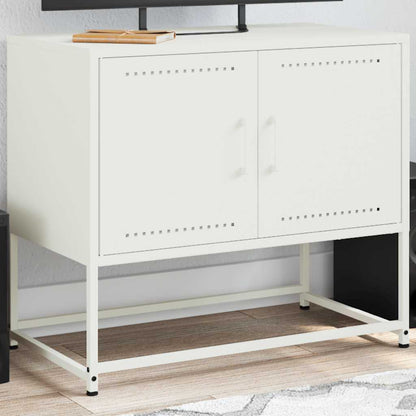 vidaXL TV Cabinet White 68.5x39x60.5 cm Steel 1