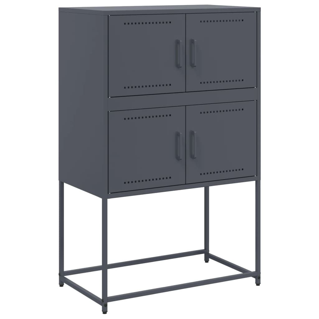 vidaXL Sideboard Anthracite 68.5x38.5x107 cm Steel 2