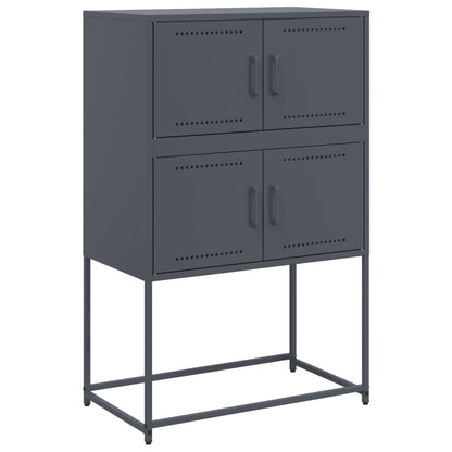vidaXL Sideboard Anthracite 68.5x38.5x107 cm Steel 2