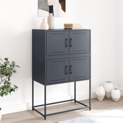 vidaXL Sideboard Anthracite 68.5x38.5x107 cm Steel 3