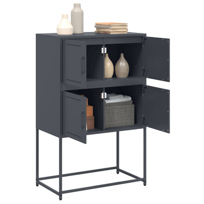 vidaXL Sideboard Anthracite 68.5x38.5x107 cm Steel 5