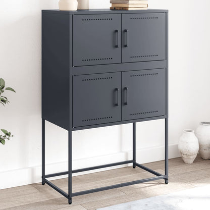 vidaXL Sideboard Anthracite 68.5x38.5x107 cm Steel 1