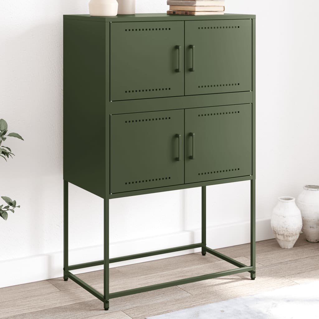 vidaXL Sideboard 68.5x38.5x107 cm Steel