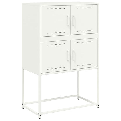 vidaXL Sideboard White 68.5x38.5x107 cm Steel 2