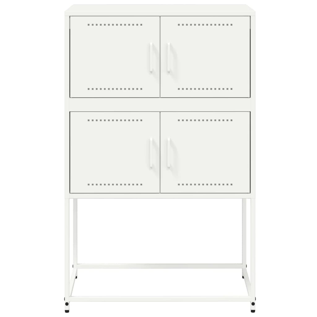 vidaXL Sideboard White 68.5x38.5x107 cm Steel 6