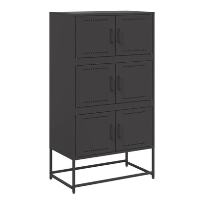 Sideboard 68,5x38,5x123,5 cm Steel Black