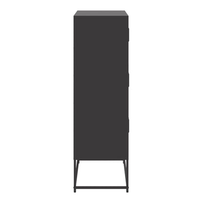Sideboard 68,5x38,5x123,5 cm Steel Black