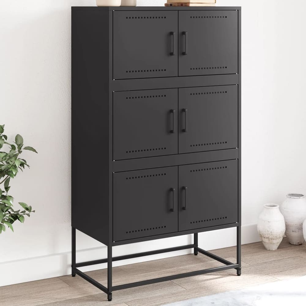 Sideboard 68,5x38,5x123,5 cm Steel Black