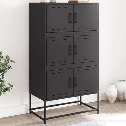 Sideboard 68,5x38,5x123,5 cm Steel Black
