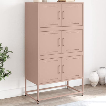 Sideboard 68,5x38,5x123,5 cm Steel Pink