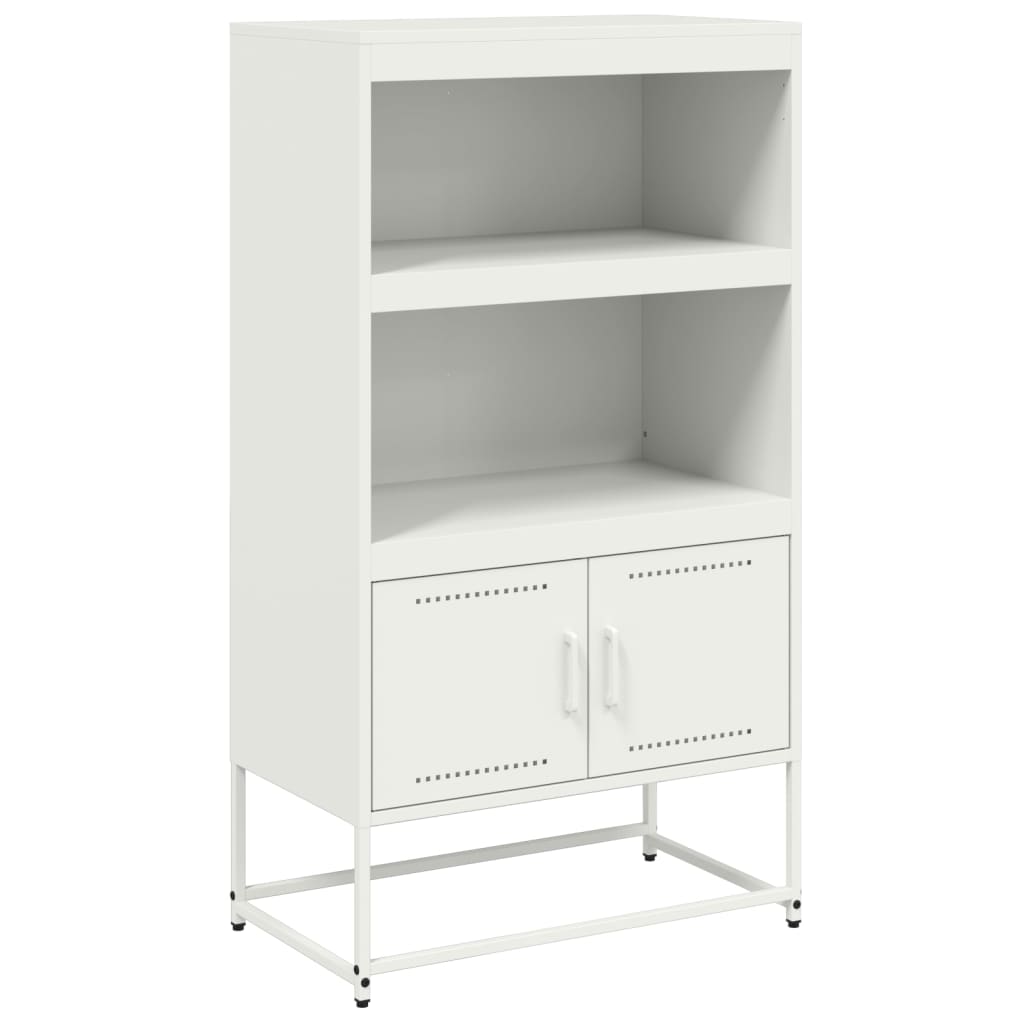 vidaXL Highboard White 68.5x38.5x123.5 cm Steel 2