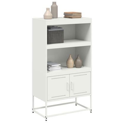 vidaXL Highboard White 68.5x38.5x123.5 cm Steel 4