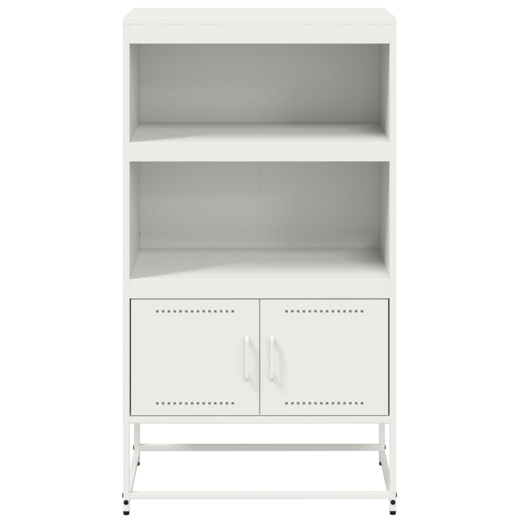 vidaXL Highboard White 68.5x38.5x123.5 cm Steel 6