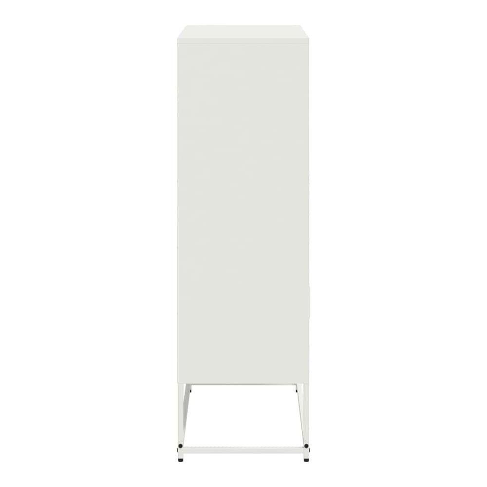 Highboard 68,5x38,5x123,5 cm Steel White