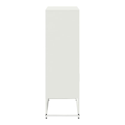 Highboard 68,5x38,5x123,5 cm Steel White