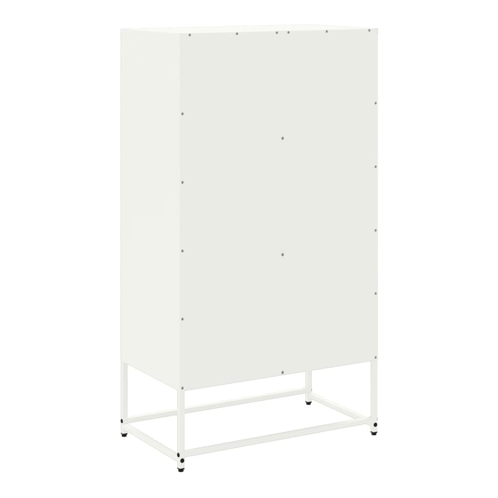 Highboard 68,5x38,5x123,5 cm Steel White