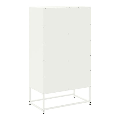 Highboard 68,5x38,5x123,5 cm Steel White