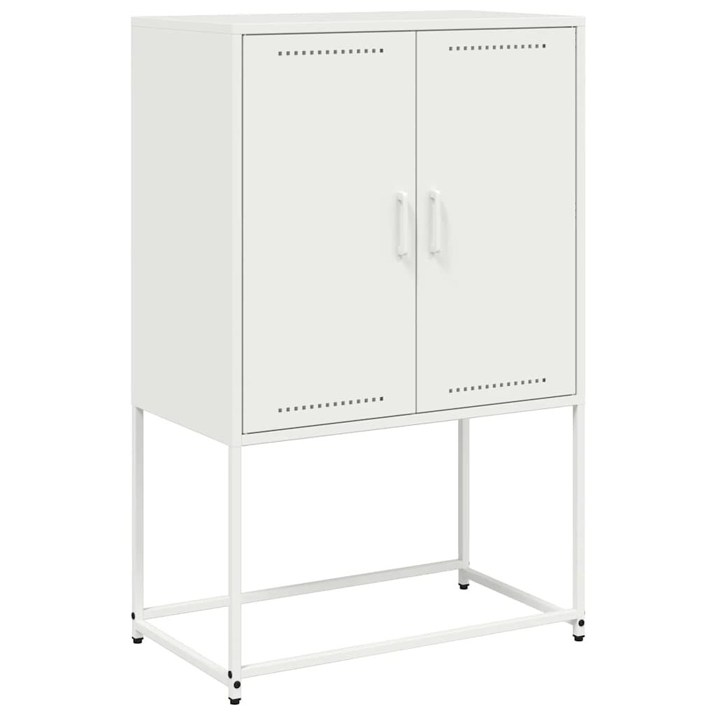 vidaXL Highboard White 68.5x38.5x107 cm Steel 2