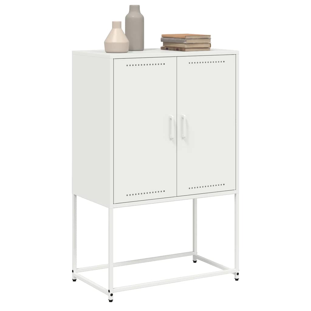 vidaXL Highboard White 68.5x38.5x107 cm Steel 4