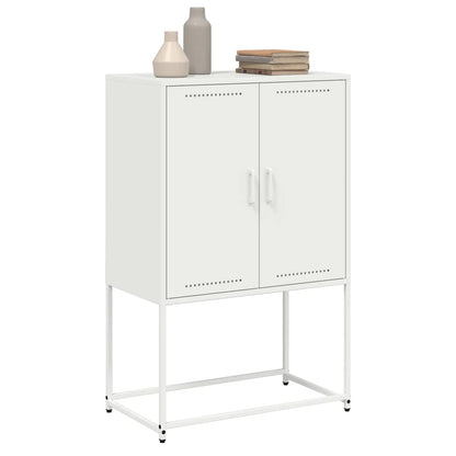 vidaXL Highboard White 68.5x38.5x107 cm Steel 4