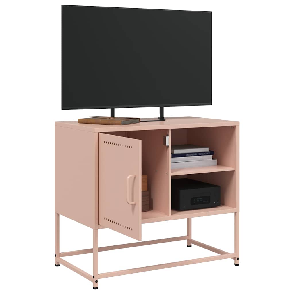 vidaXL TV Cabinet Pink 68x39x60.5 cm Steel 4