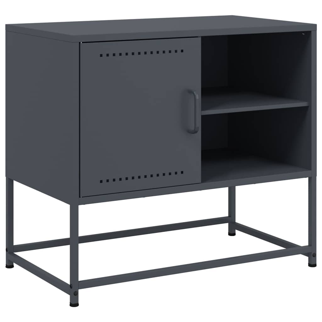 vidaXL TV Cabinet Anthracite 68x39x60.5 cm Steel 2
