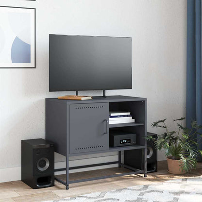vidaXL TV Cabinet Anthracite 68x39x60.5 cm Steel 3