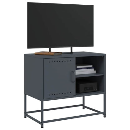 vidaXL TV Cabinet Anthracite 68x39x60.5 cm Steel 5