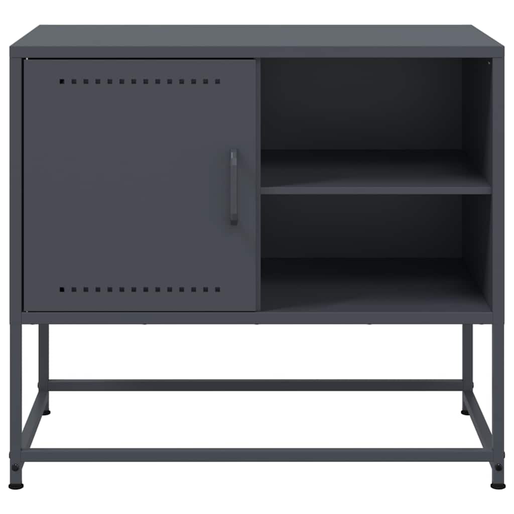 vidaXL TV Cabinet Anthracite 68x39x60.5 cm Steel 6