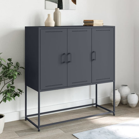 Highboard 100,5x39x107 cm Steel Anthracite