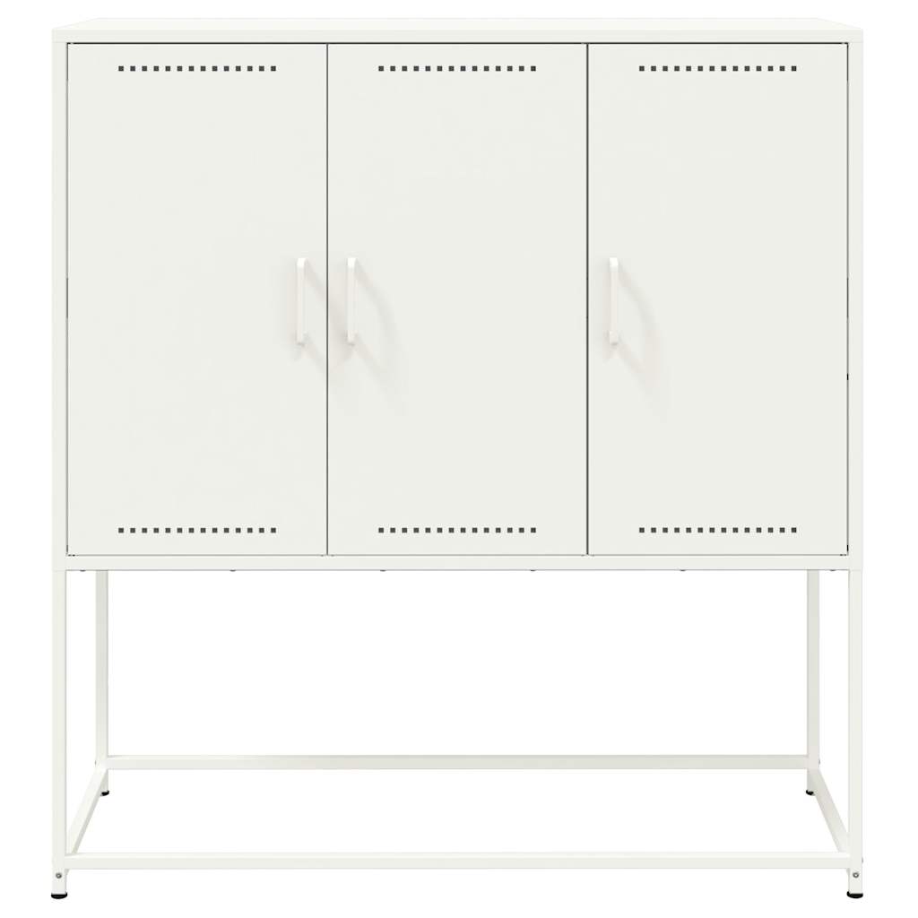 vidaXL Highboard White 100.5x39x107 cm Steel 6